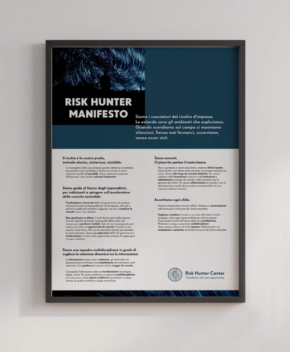 text-manifesto risk hunter center